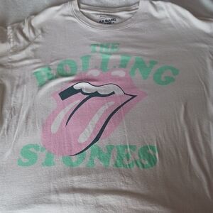 American Eagle Outfitters Cream Band Tee